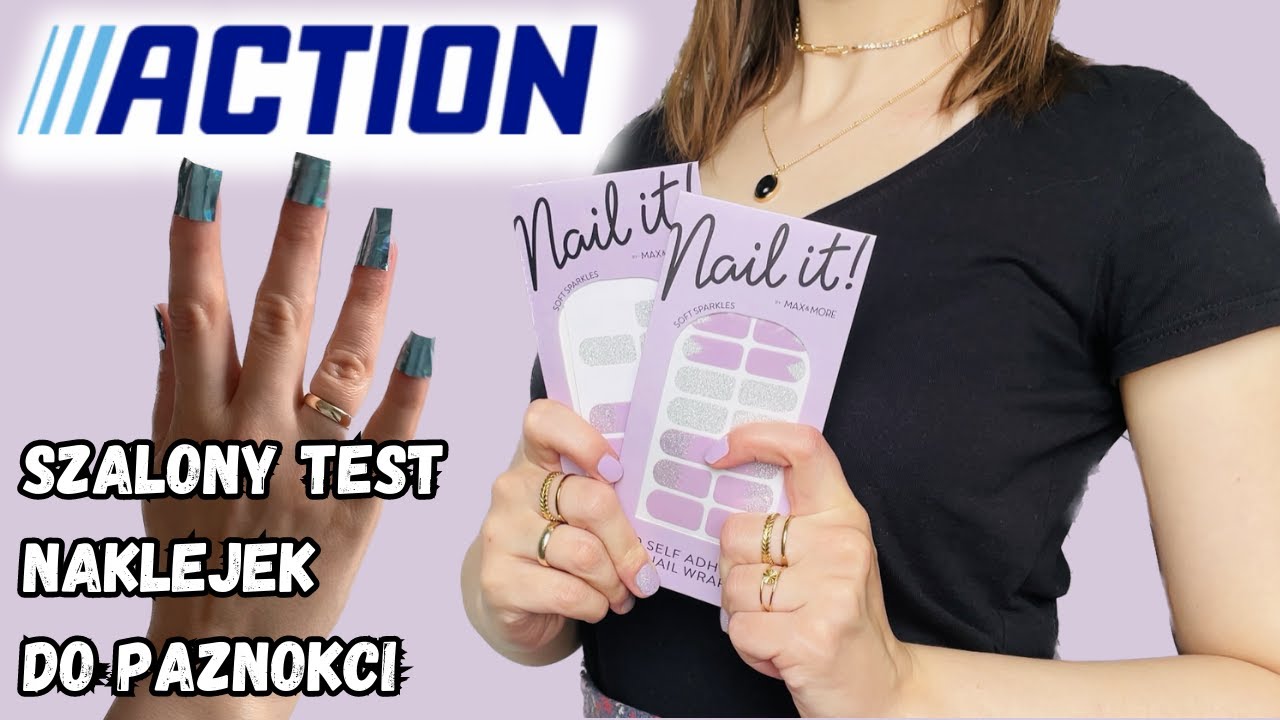 SAMOPRZYLEPNA FOLIA DO PAZNOKCI ACTION || TRY ON HAUL