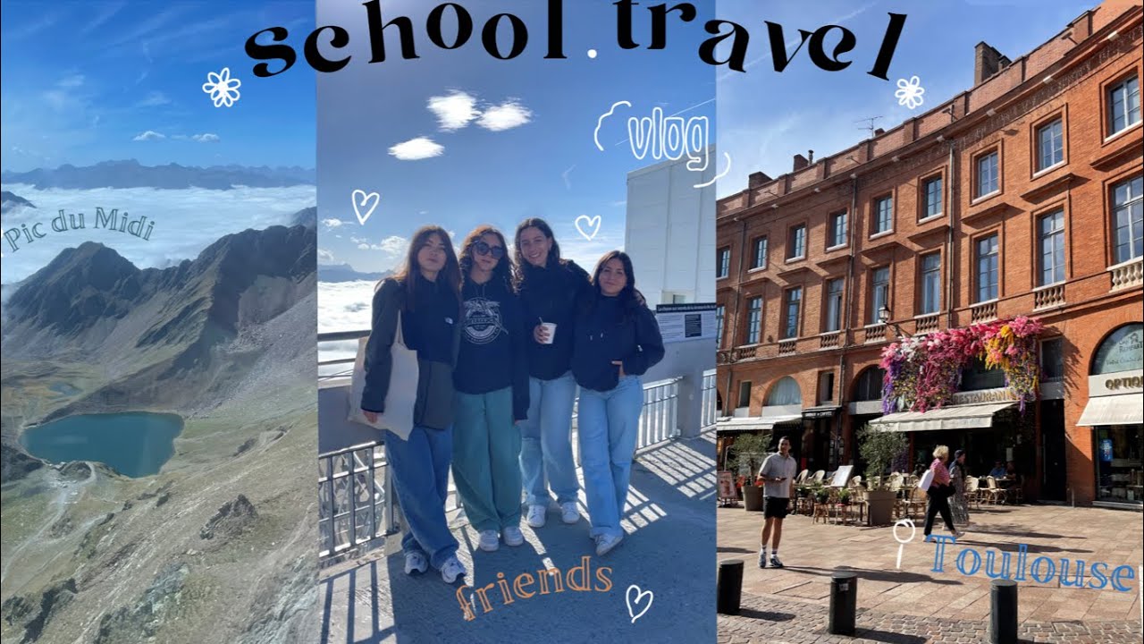 ptit voyage sympa entre copains •school vlog•  Toulouse,montage...