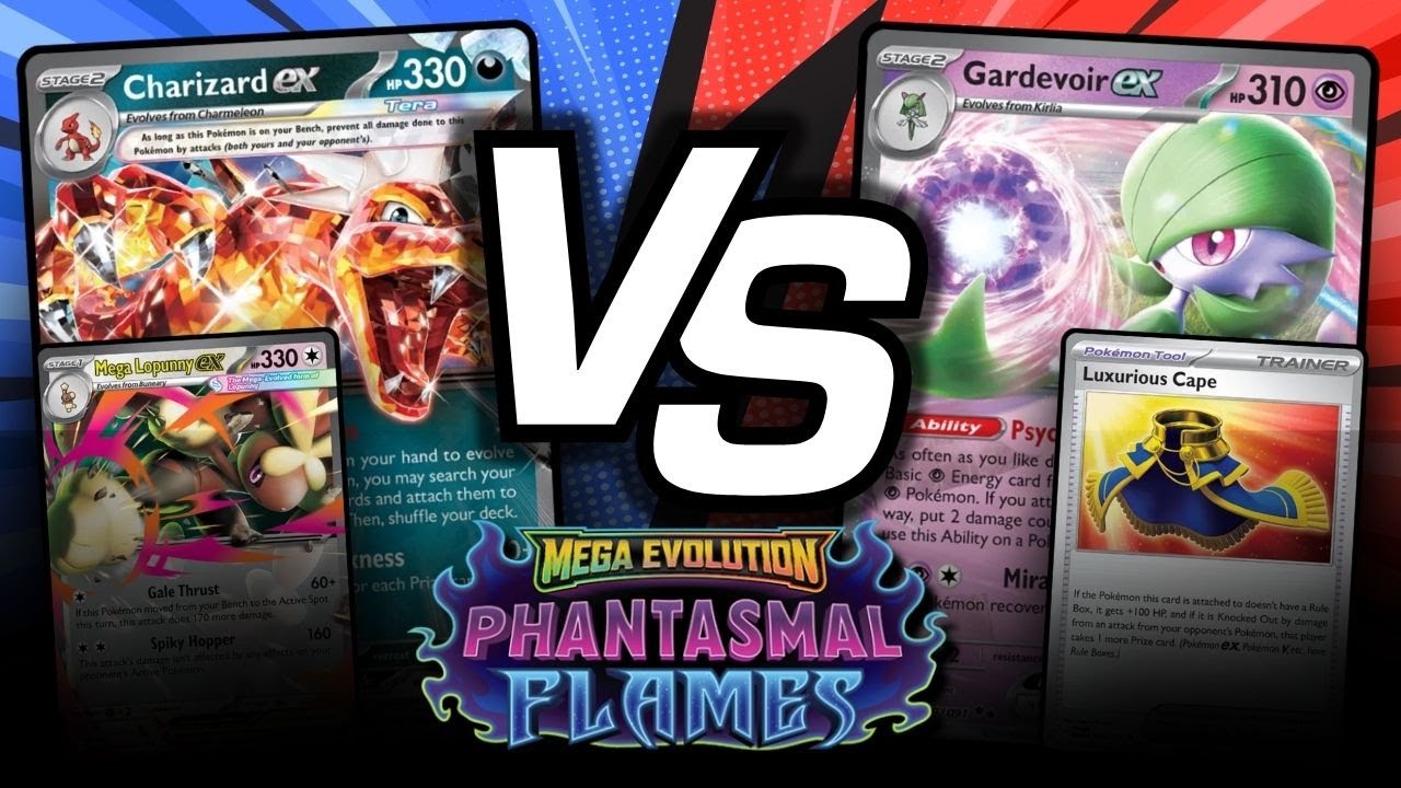 Настольная карточная игра Gardevoir vs. Charizard Mega Lopunny TCG