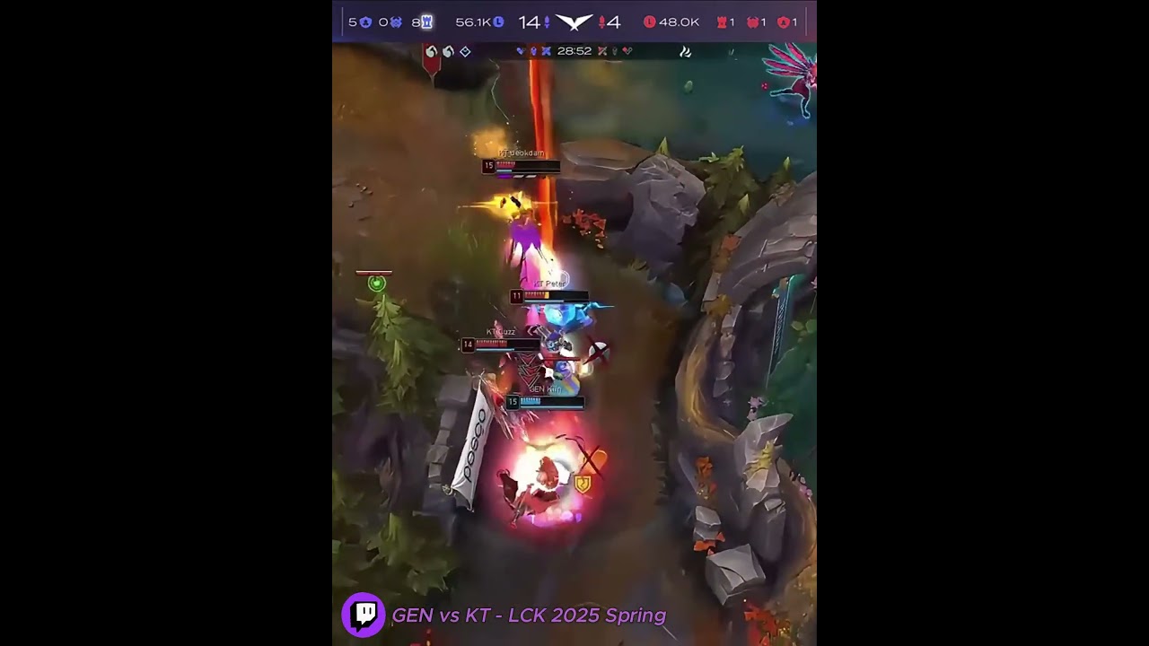 Kiin Undying Jayce Outplay - GEN vs KT - LCK Spring 2025 Highlights