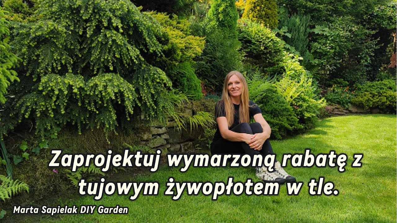 Zaprojektuj wymarzaoną rabatę z tujowym żywopłotem w tle