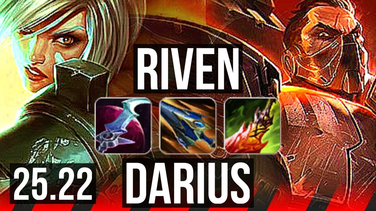 RIVEN vs DARIUS (TOP) | 800+ games, Dominating | EUW Master | 25.22