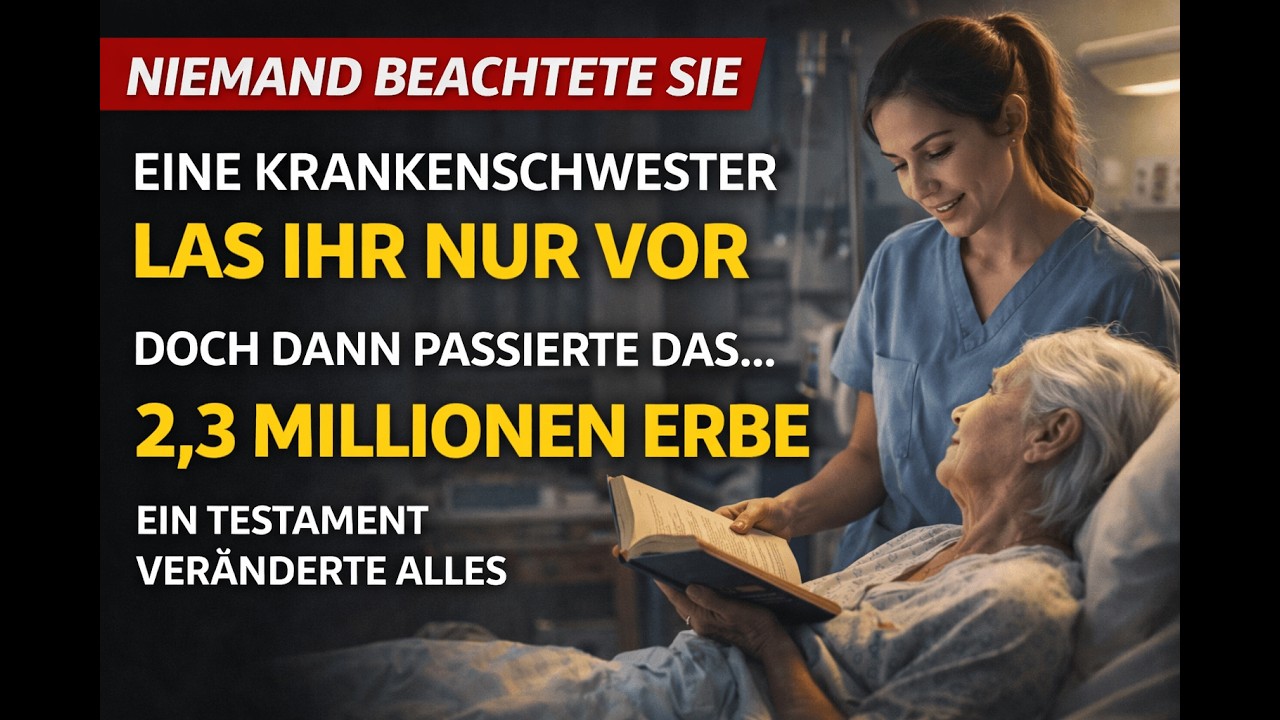 Niemand beachtete diese Krankenschwester – bis eine alte Frau ihr 2,3 Millionen hinterließ