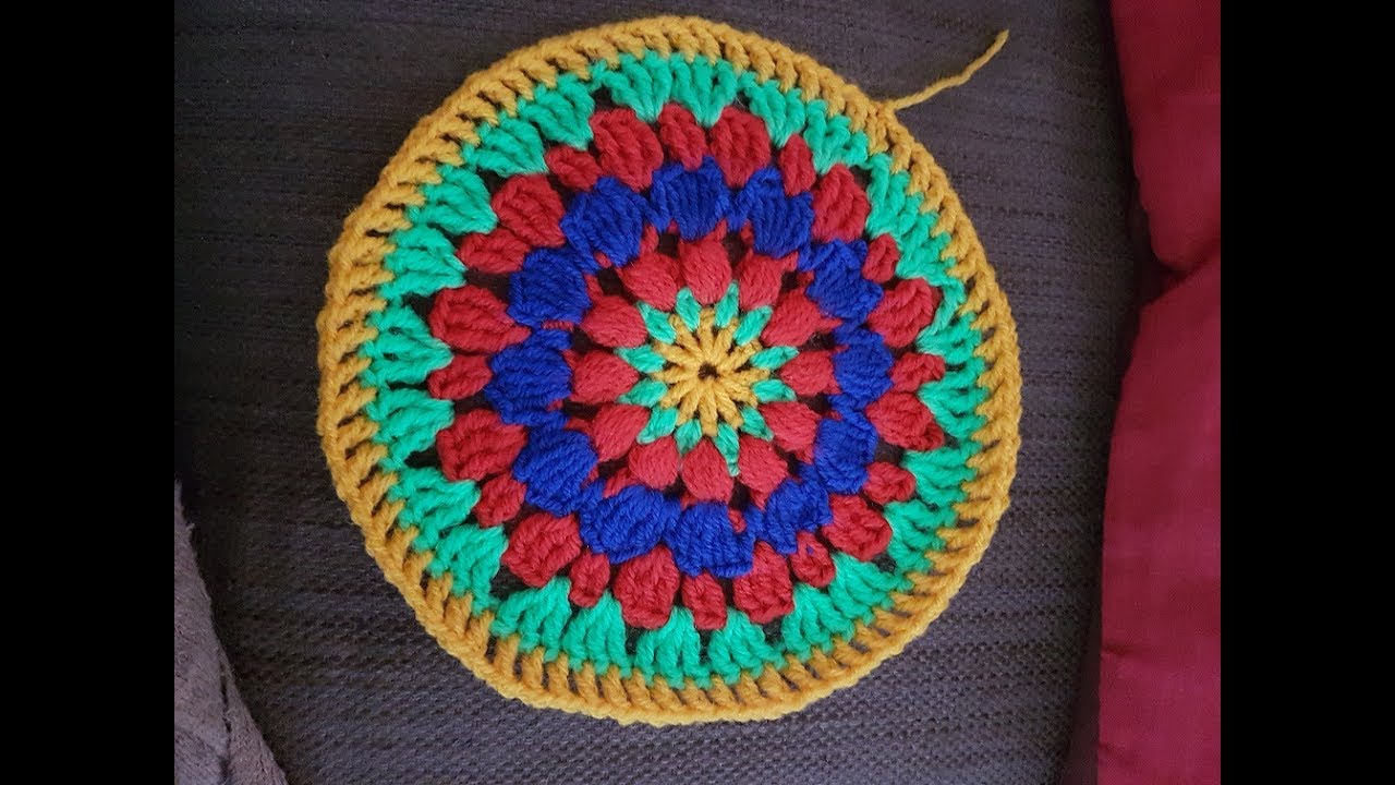 Mandala Blume h&auml;keln Anleitung Model 2 klein