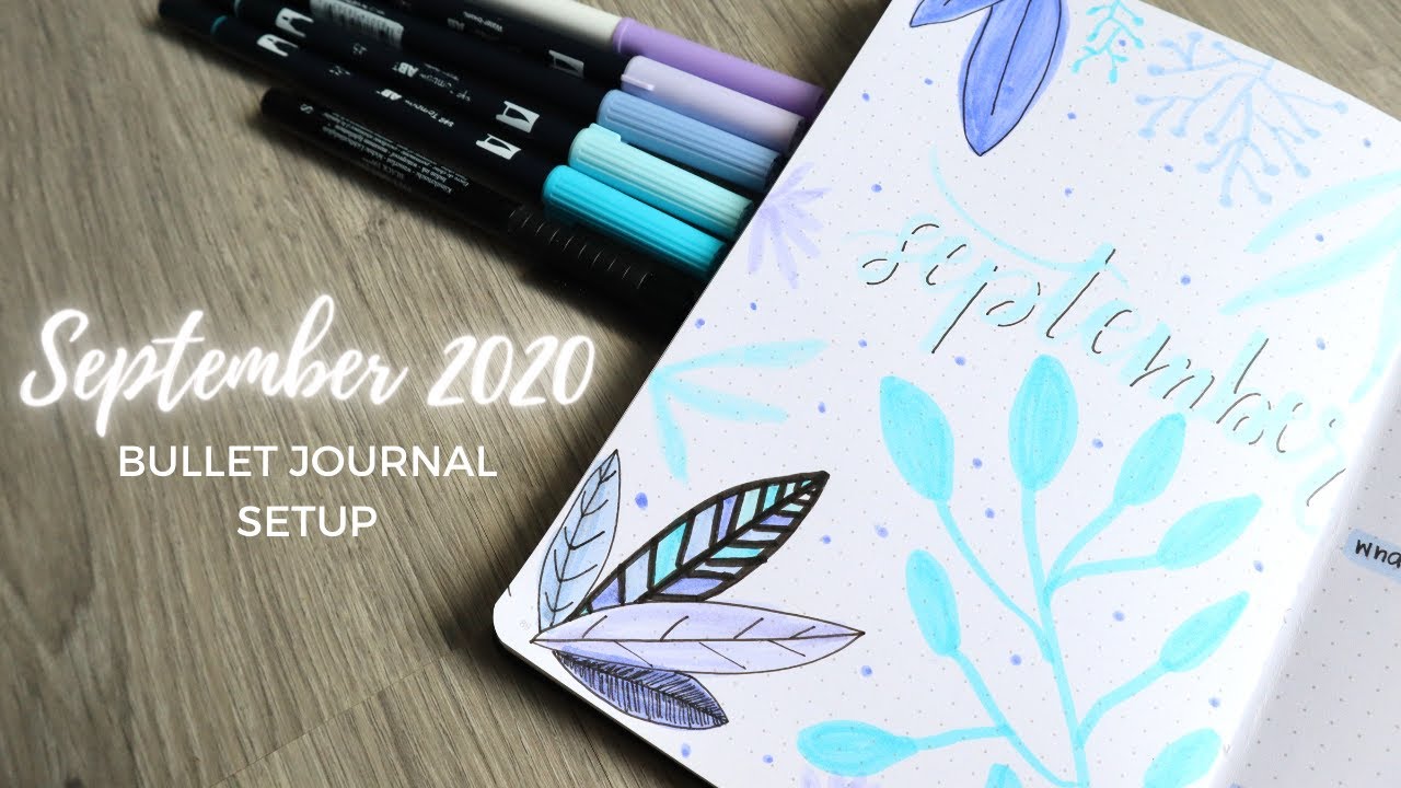 September 2020 Bullet Journal Setup | Simple Bullet Journal | Quick and Easy Bullet Journal Setup