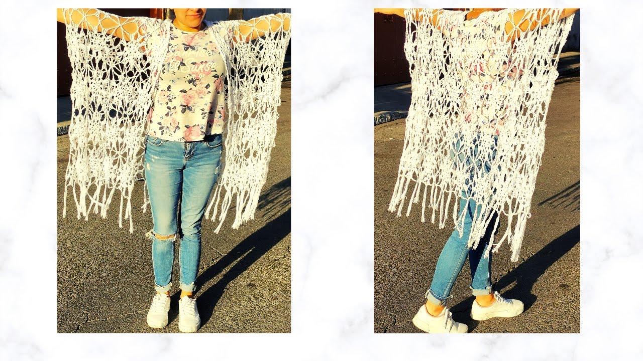TÚNICA GRANNY´S A CROCHET ¡MUY FÁCIL! - TUTORIAL | Ni que las Hilachas