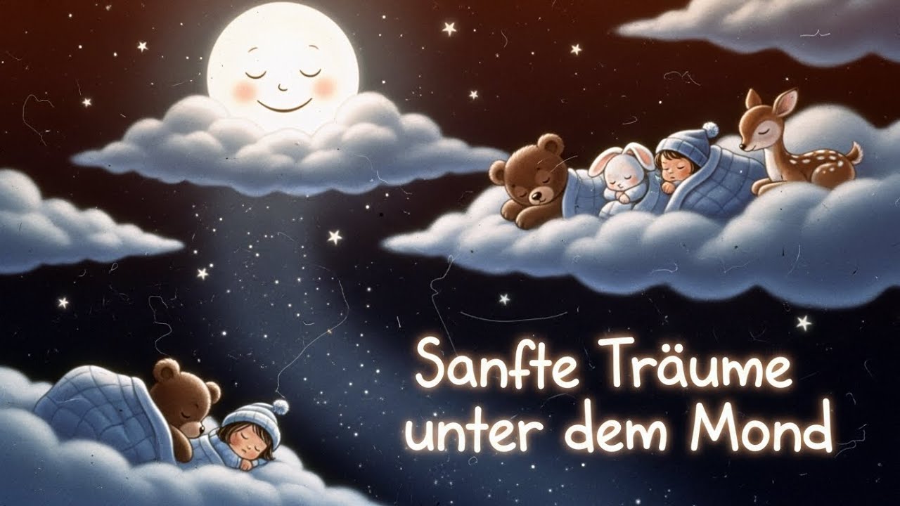 🌙 Sanfte Träume unter dem Mond 🌙 | Ruhige Schlaflieder für Kinder | Zauberliedchen