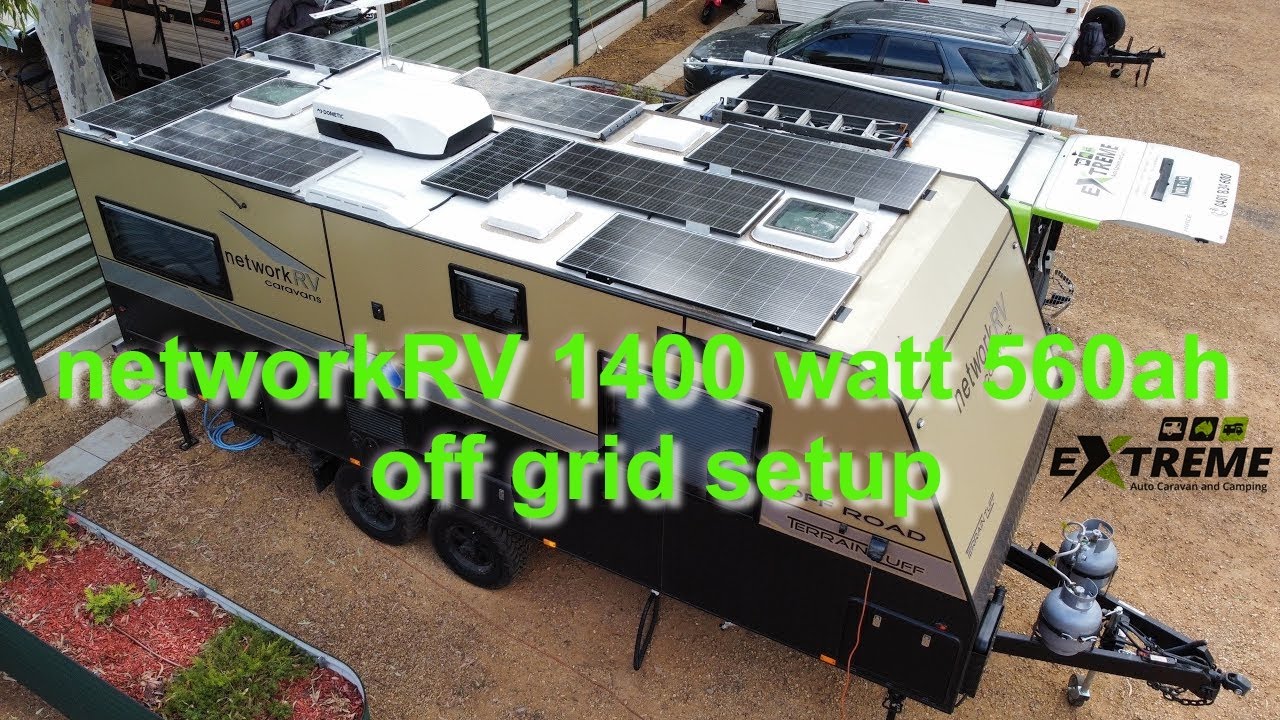 NetworkRV 1400watt/560ah Off Grid Setup, Runs the Air Conditioning, microwave, kettle and more…