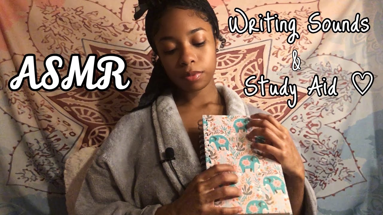 ASMR Writing Sounds | No Talking, Study Aid | Scratching & Tapping | Inaudible Whispering