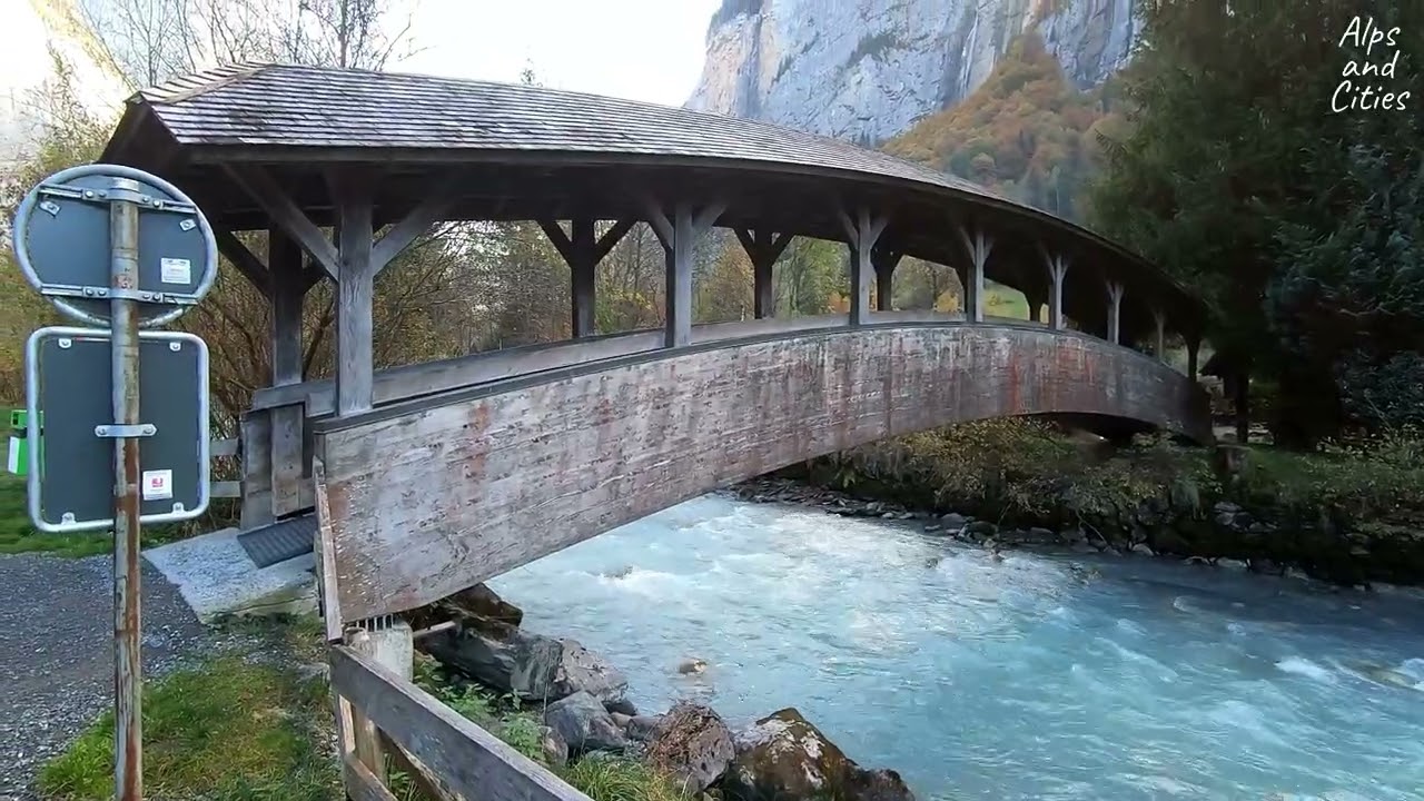 LAUTERBRUNNEN in AUTUMN #switzerland #lauterbrunnen #berneseoberland #staubbach #jungfrau