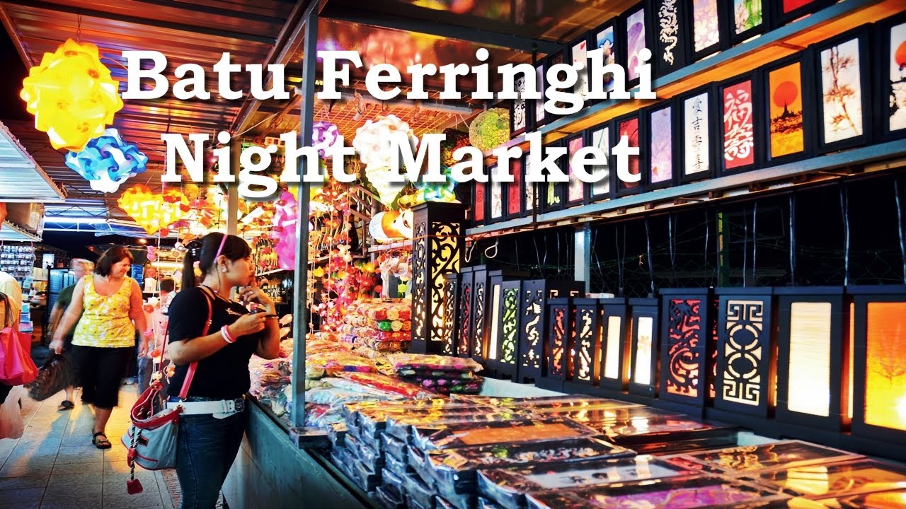 Batu Ferringhi Night Market - 4K Walk Around Popular Night Market in Penang Malaysia