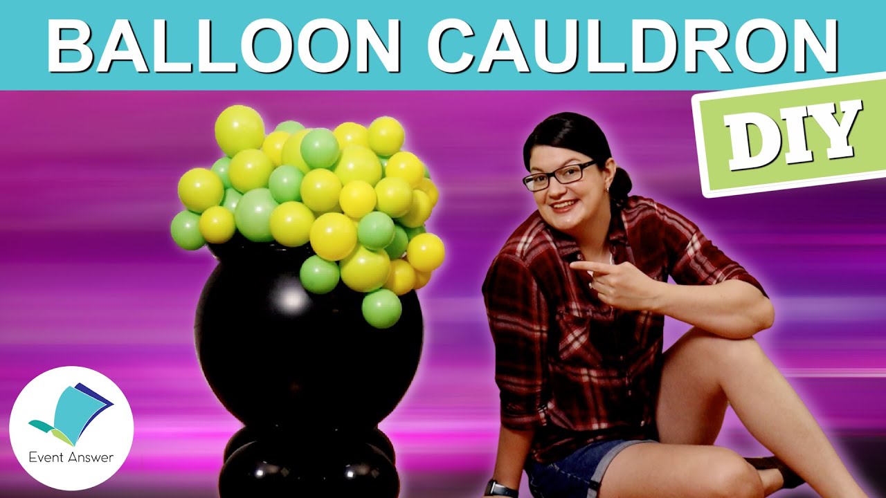DIY Balloon Cauldron | Easy Halloween Balloons
