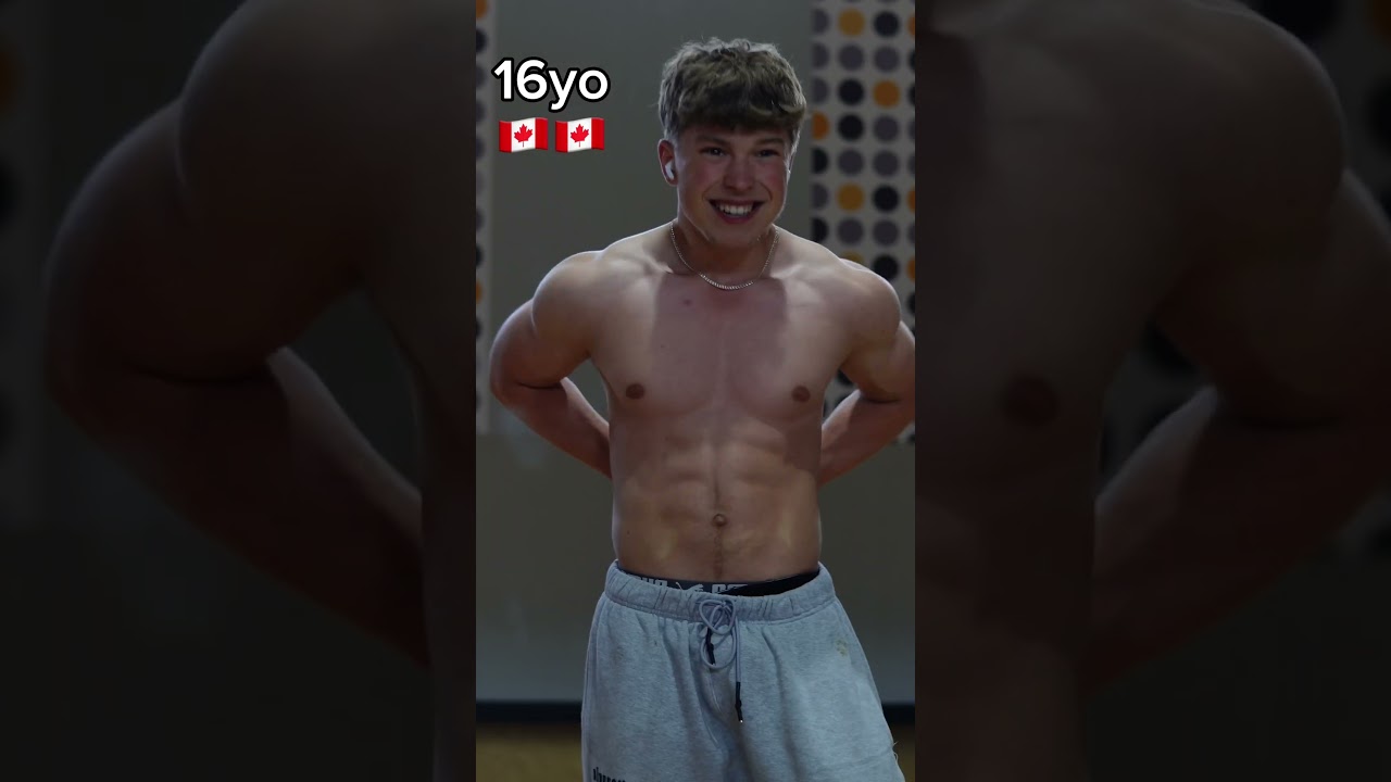 THE BIGGEST 16YO FROM CANADA 🇨🇦😳🤯 #fitness #motivation #gym #aesthetic #bodybuilding