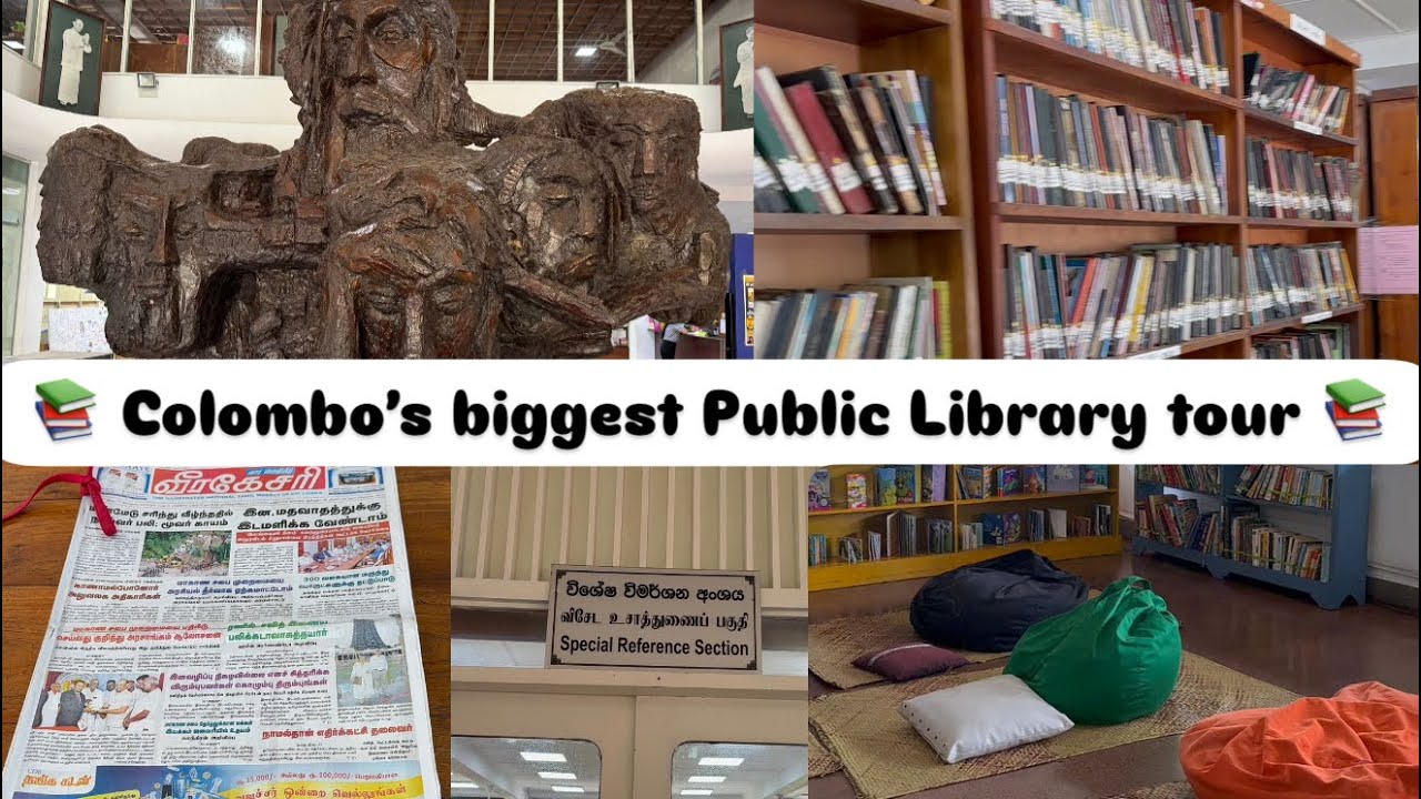 Inside Colombo’s biggest Public Library | Quiet Study Spaces & History Tour 