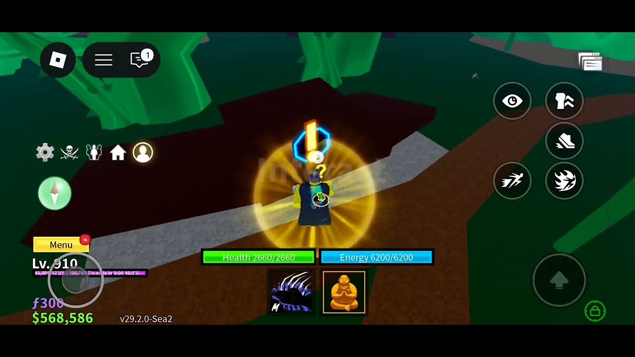 (F2P) Blox Fuits 2nd Sea To Pro