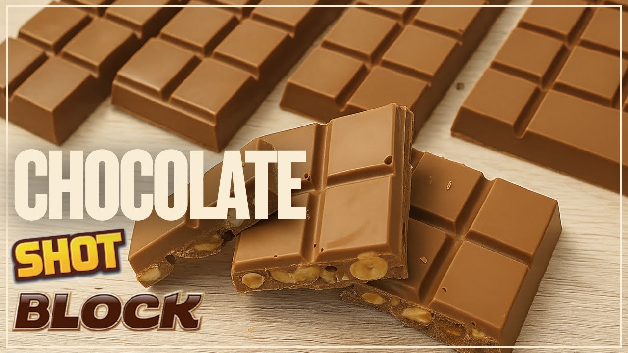 Chocolate Block o Shot Casero | Barritas de Chocolate con Maní