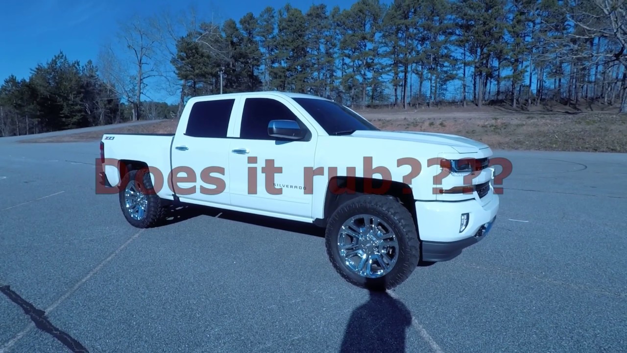 Can you run 35's on a leveled silverado???