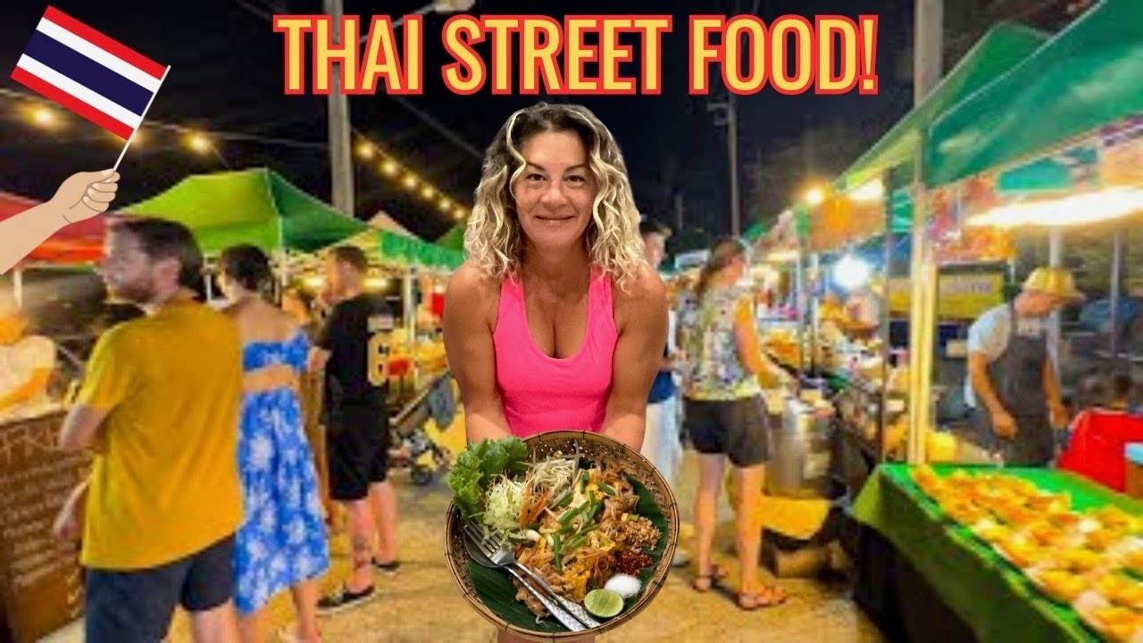 Best Thailand Street Food!!  Trying Thai Food for the First Time!!