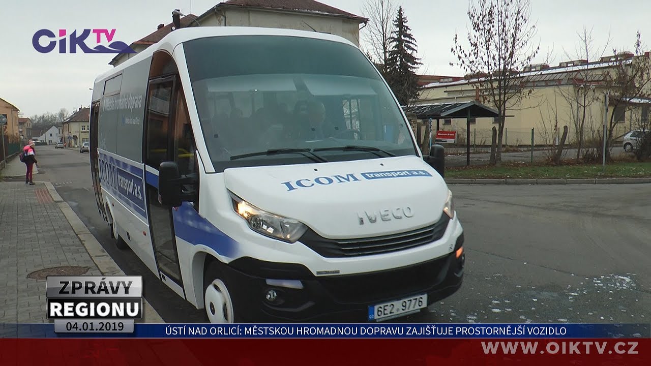 Ústí nad Orlicí: Městskou hromadnou dopravu zajišťuje prostornější vozidlo