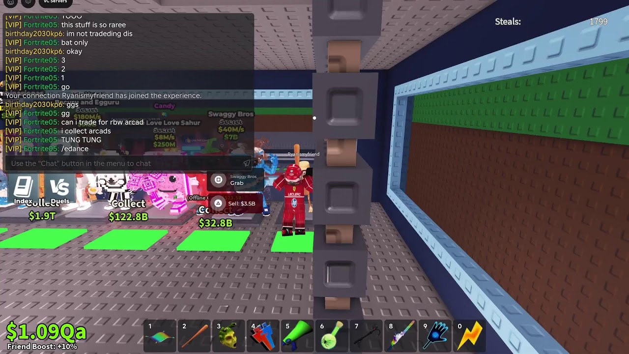 LIVE SAB TRADING AND PVPING NO DUELS