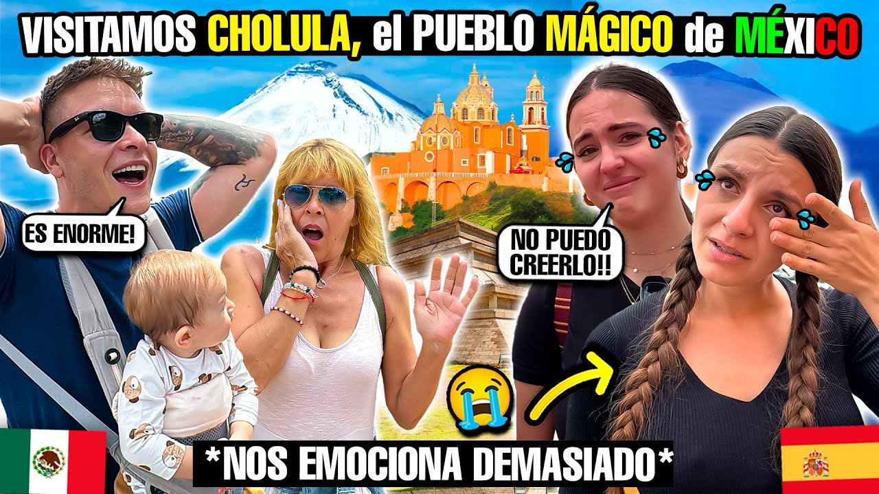 Cholula hace llorar a mi familia 😭 el pueblo mágico de México con la Pirámide más grande del mundo