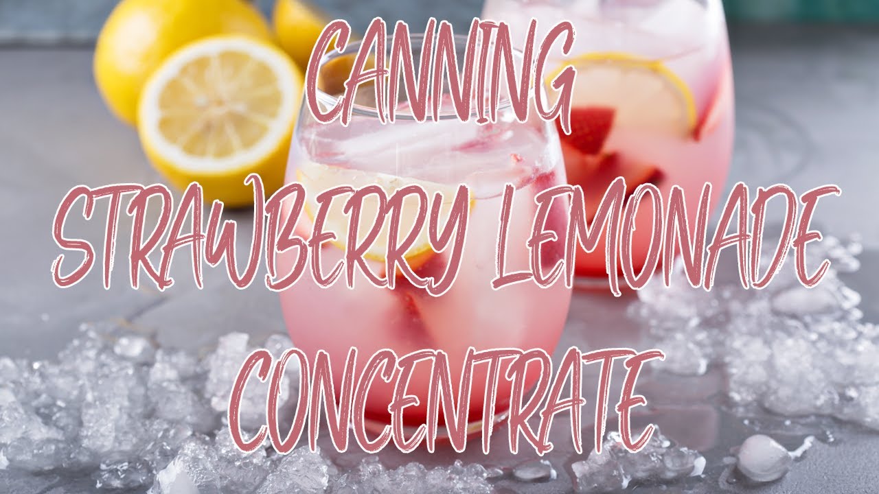 Canning Strawberry Lemonade Concentrate with Forjars Seals