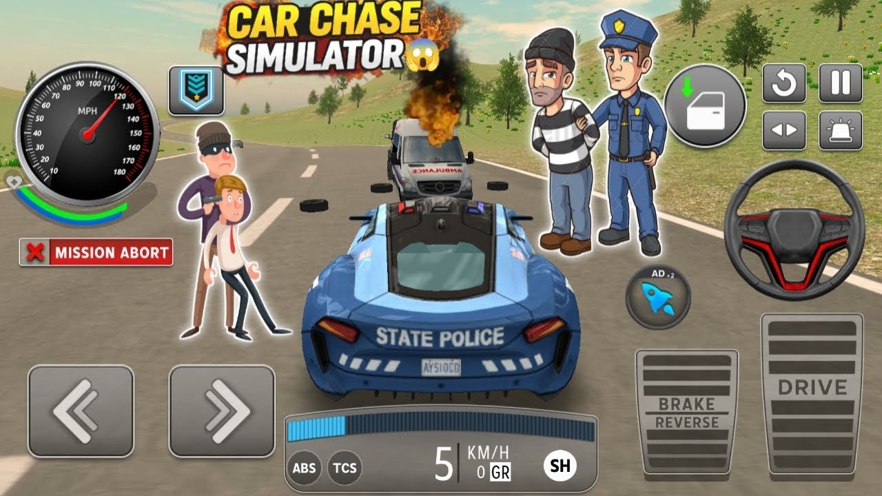 Crazy Police Car Chase 🔥 | Real Cop Driving Experience | Police Chase & Crash 🚨