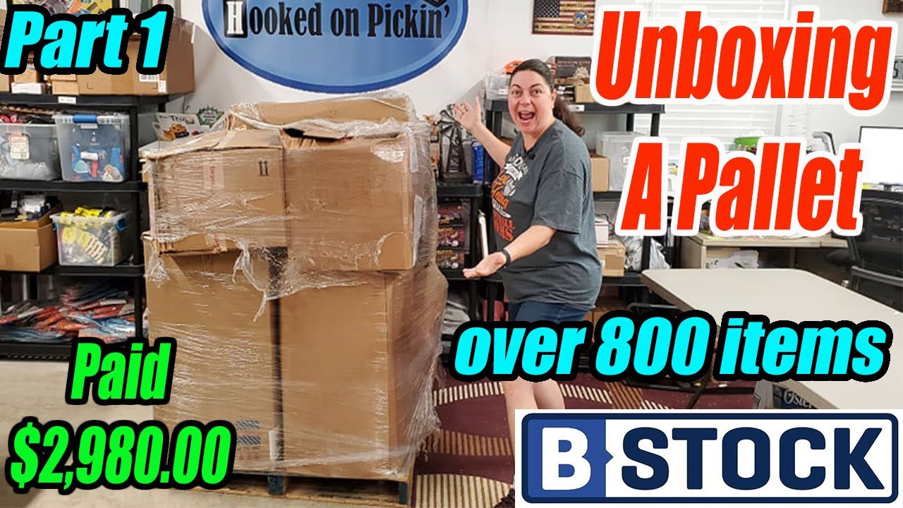 Unboxing a Pallet of Liquidation from B-Stock I paid $2,980.00 for this shipment of over 800 Items