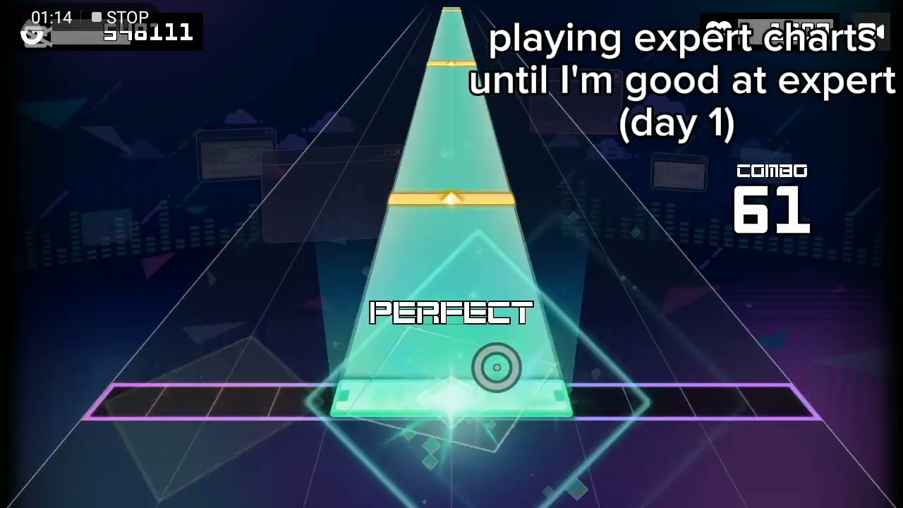 Playing expert charts until I'm good at expert |mind brand|