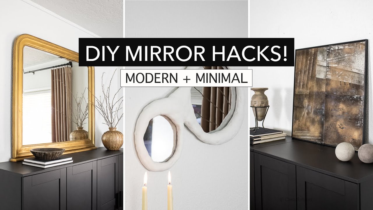 High End DIY Mirrors  (making upscale-inspired wall mirror dupes)