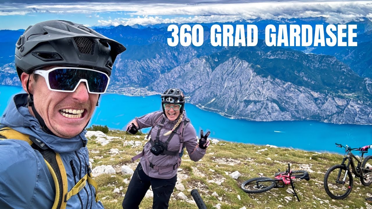 BIKE FRÜHLING AM GARASEE / Rückseite des Monte Baldo mit Blick über den kompletten Lago di Garda