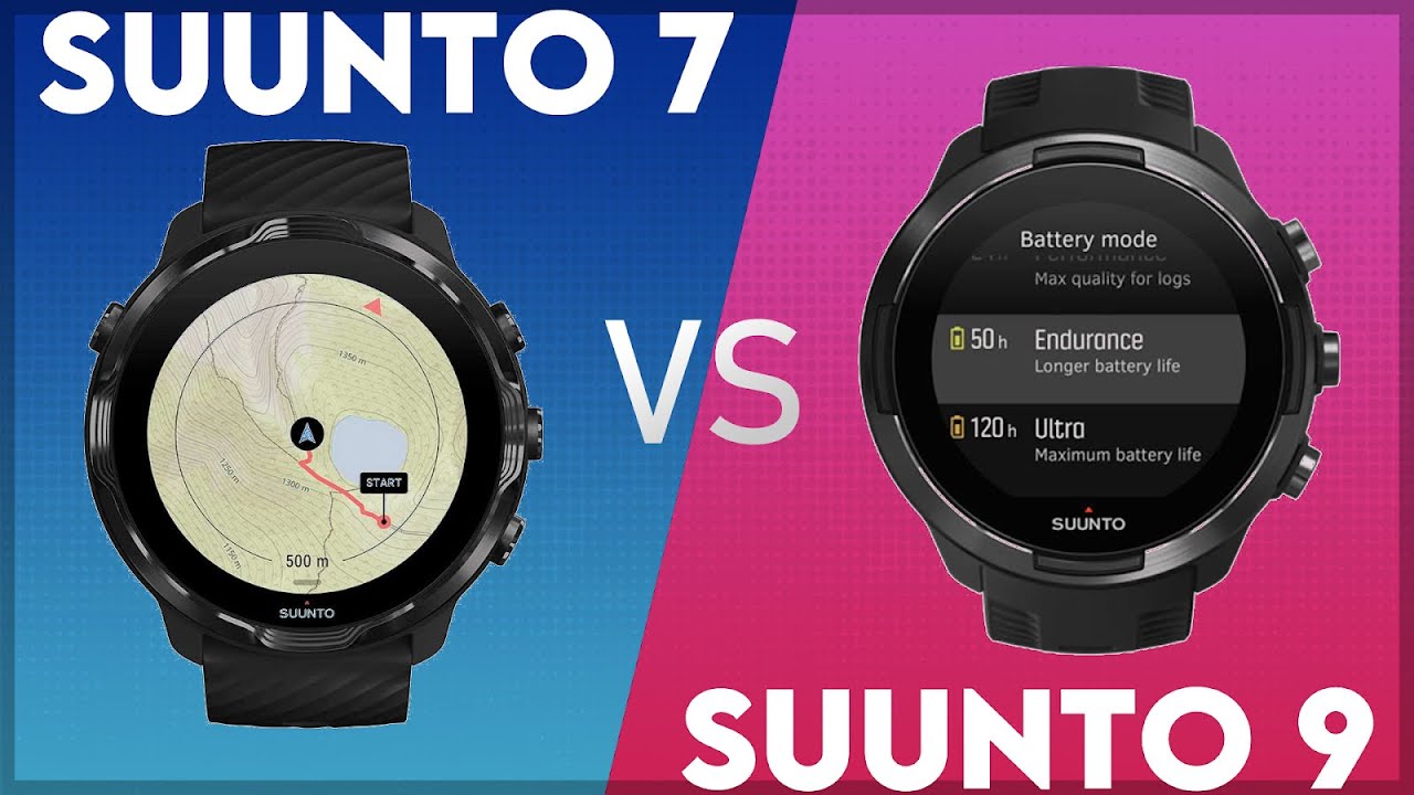 Suunto 7 vs Suunto 9 Comparison