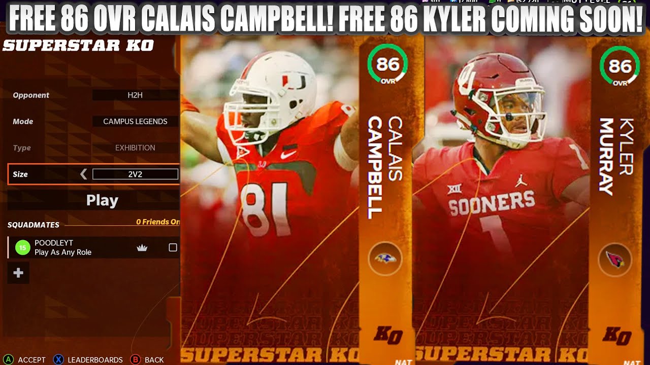 FREE 86 OVR CALAIS CAMPBELL! FREE 86 KYLER COMING SOON! HOW TO GET THEM FAST! | MADDEN 22