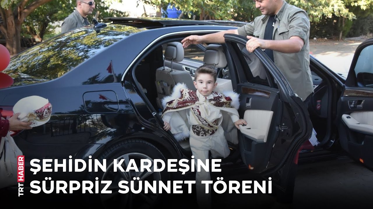 Şehidin kardeşine sürpriz sünnet töreni