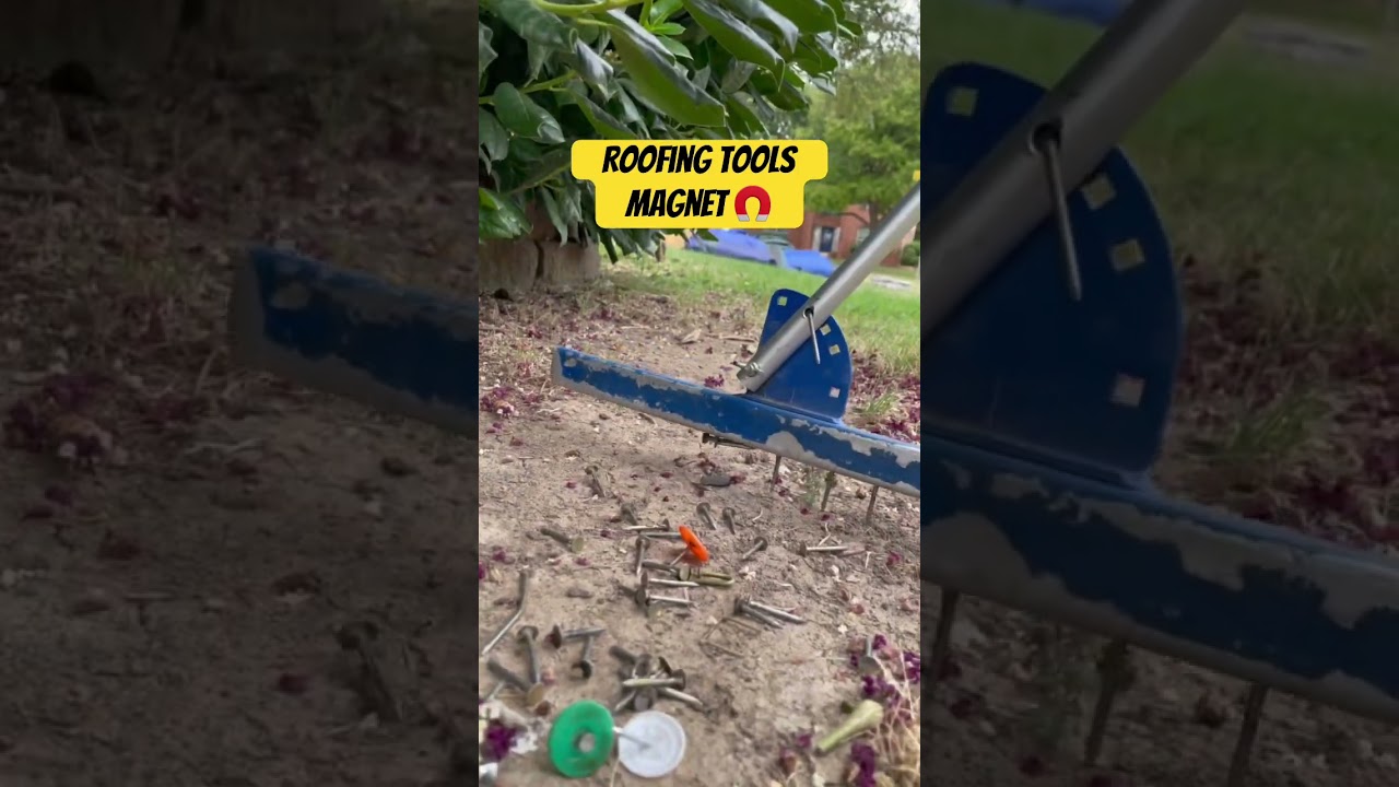 Roofing Tools Magnet 🧲 #roofing #construction #work #roofingwork #video #reels #trending