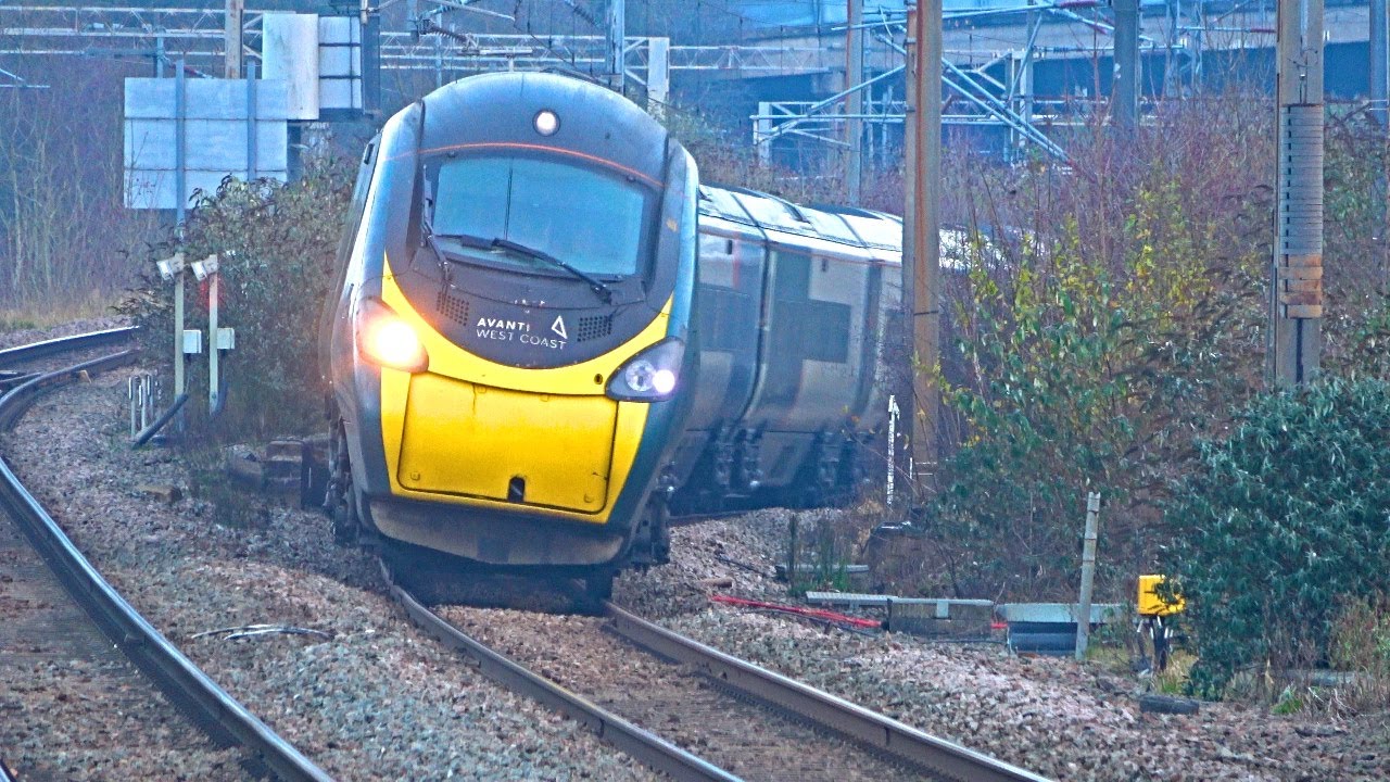Trains at Rugby Station, WCML - 01/12/23