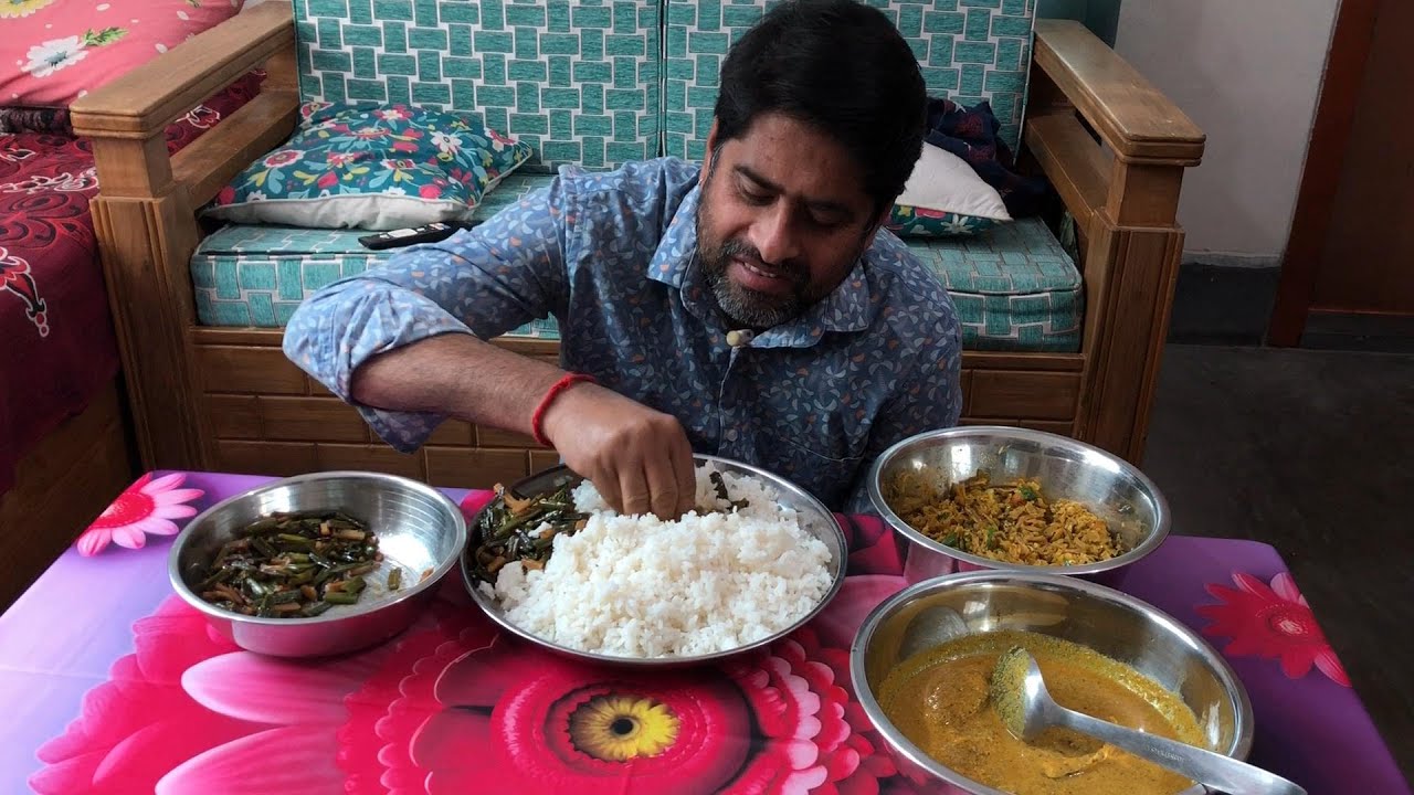 সর্ষে ইলিশ 🌶️পেয়াজ কলি ভাজা 🧅শুটকি মাছের চচ্চড়ি eating show