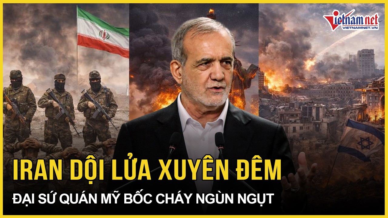 Iran dội lửa dồn dập xuyên đêm, Đại sứ quán Mỹ bốc cháy ngùn ngụt, Iraq ra quyết định sống còn