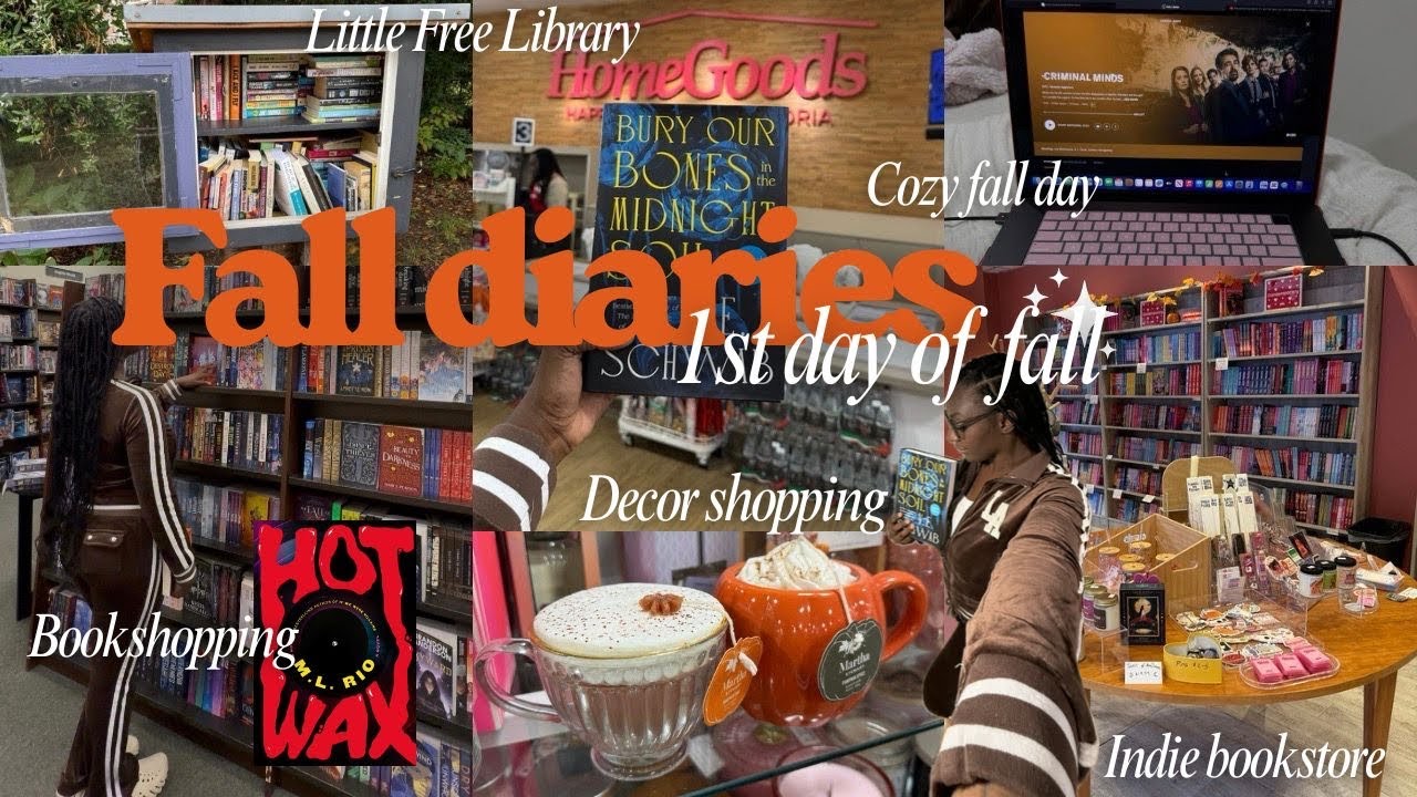 Осенние дневники 🍁 видеоблог первого дня осени🥰 книжный магазин🛍️ независимый книжный магазин📖 не...