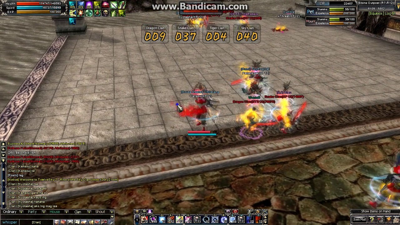 Twelve sky 2 R7-R12 war(Sky Clan) Maxed character Mayngames