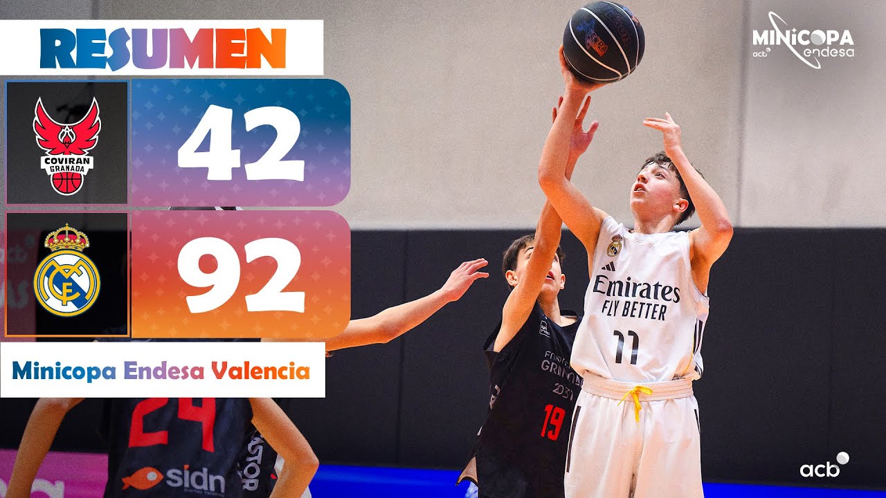 Oteclima Granada - Real Madrid (42-92) RESUMEN| Minicopa Endesa Valencia 2025