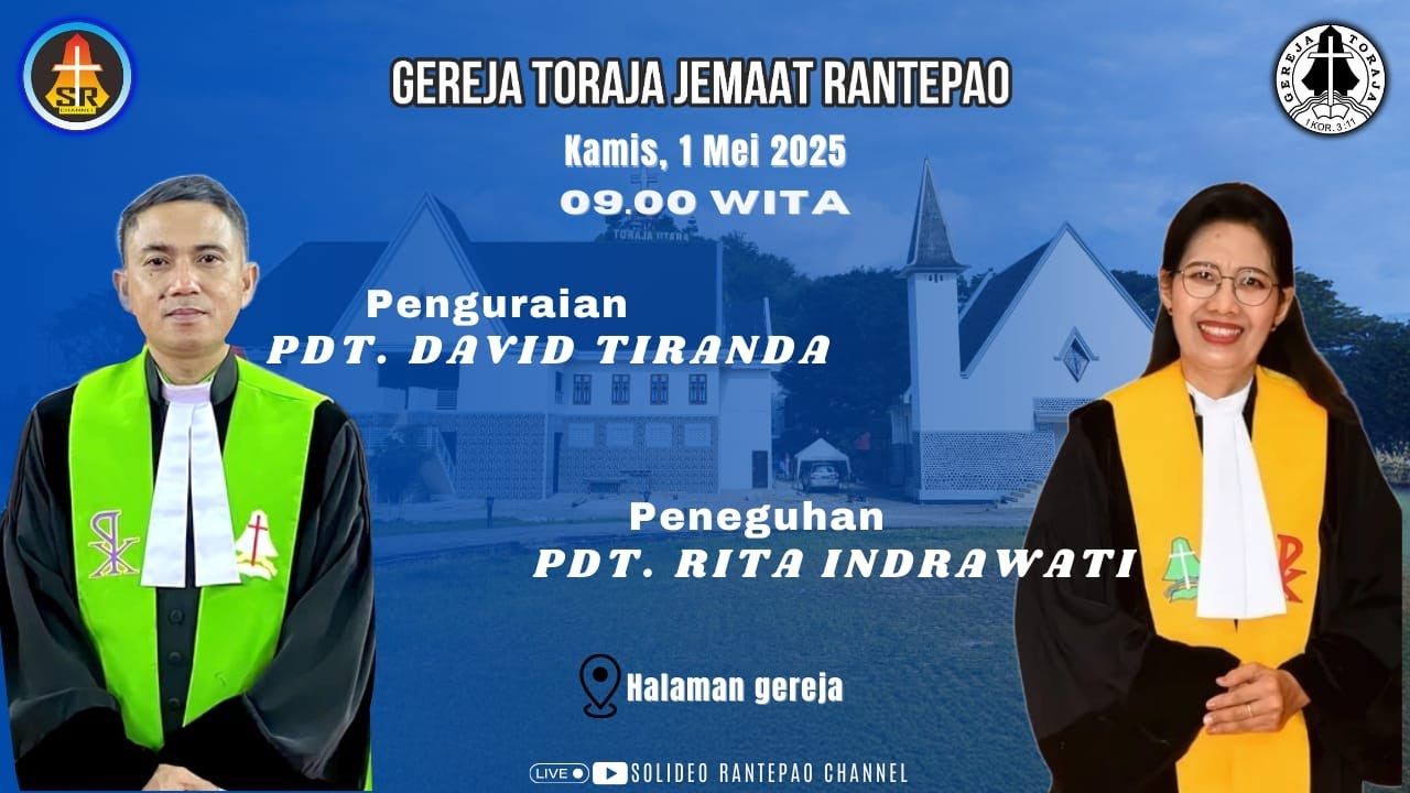 [LIVE] Ibadah Penguraian Pdt. David Tiranda & Peneguhan Pdt. Rita Indrawati di Jemaat Rantepao