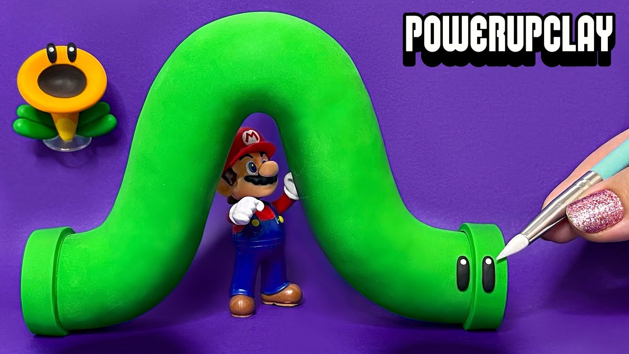 Making the Worm Pipe from Super Mario Bros. Wonder | Polymer Clay