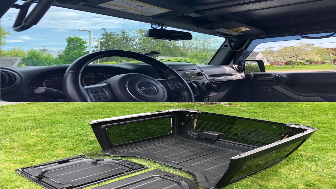 Jeep Wrangler JK - Painting My Hardtop Interior Black