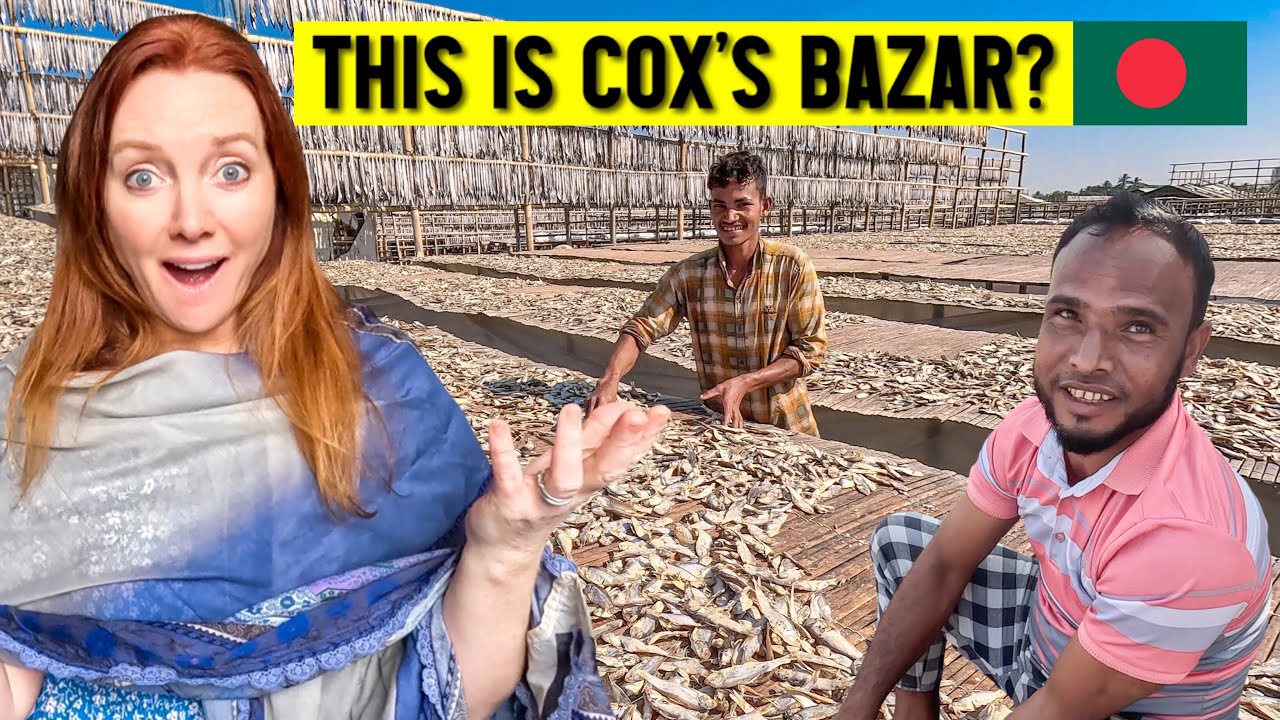 Exploring Cox's Bazar: Giant Dried Fish Market & Beach Fun In Bangladesh | Carrie Patsalis