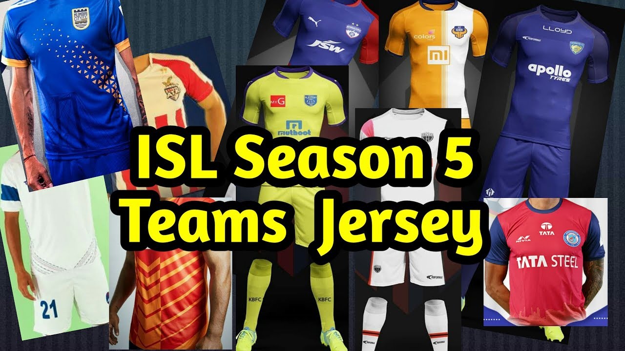 All Teams Home Jersey for ISL Season 5 (2018-2019)