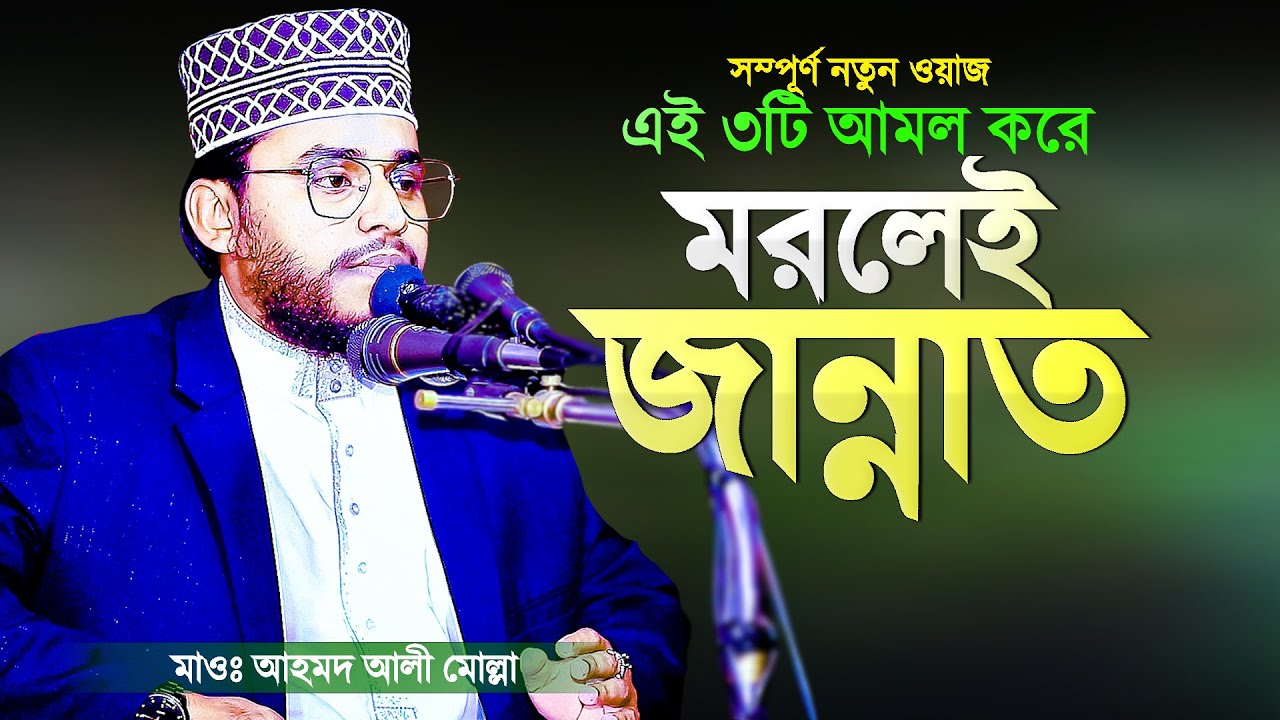 এই আমলগুলো করে মারা গেলে জান্নাতি ইনশাআল্লাহ্‌ | Bangla Islamic Waz | Hafez Ahmad Ali Molla