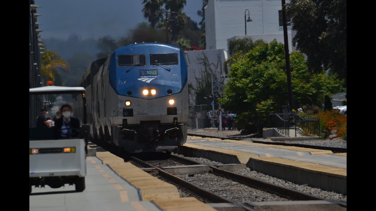 (4K) Trains in Santa Barbara, CA!