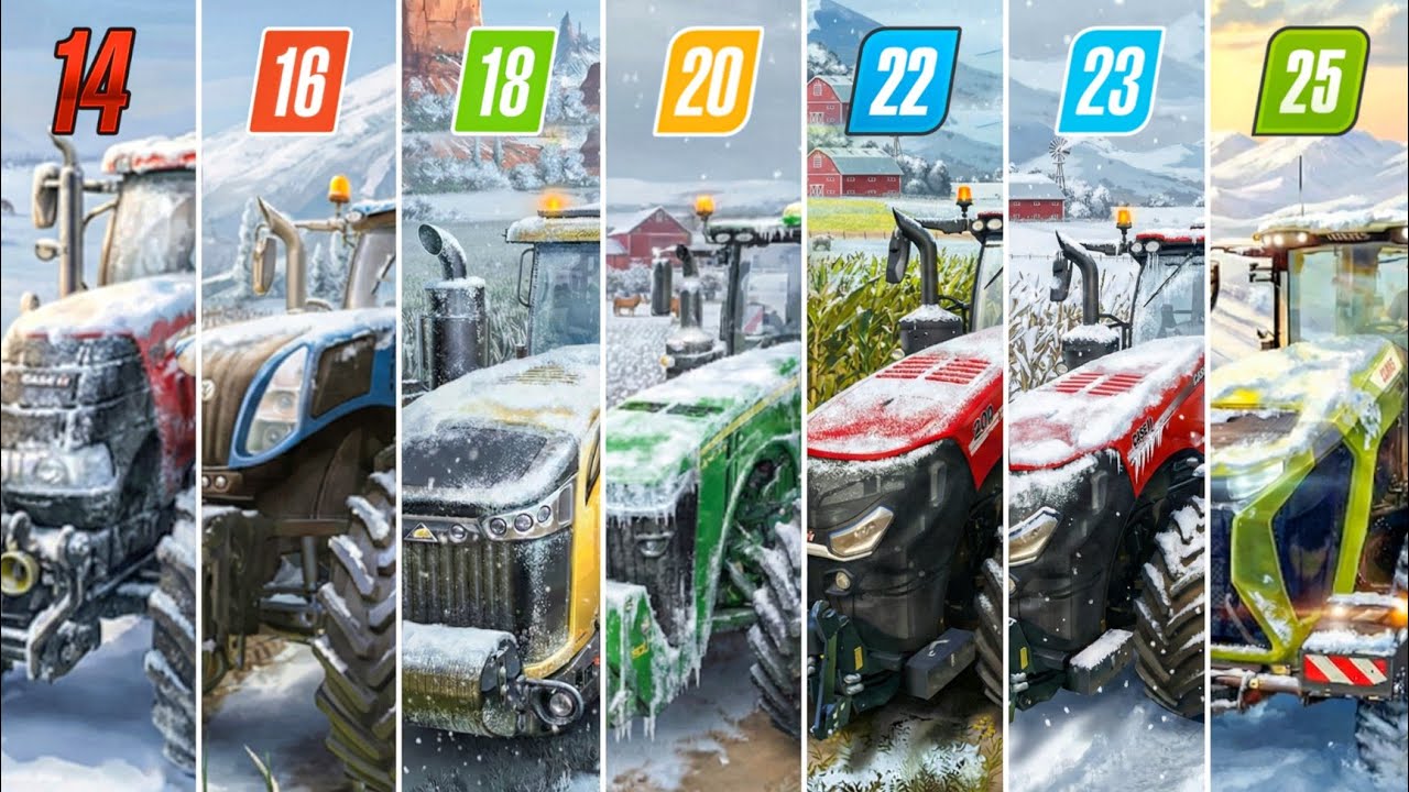 Fs14 Vs Fs16 Vs Fs18 Vs Fs20 Vs Fs22 Vs Fs23 Vs Fs25 | Winter Graphics | Timelapse 