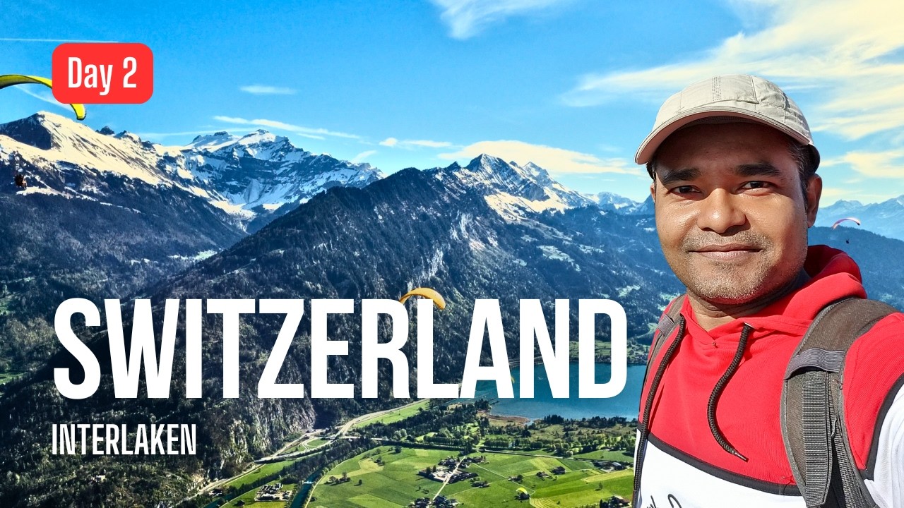 🇨🇭 Switzerland Lucerne to Interlaken Scenic Train, Lake Cruise, Harder Kulm & Trek (Day 2)